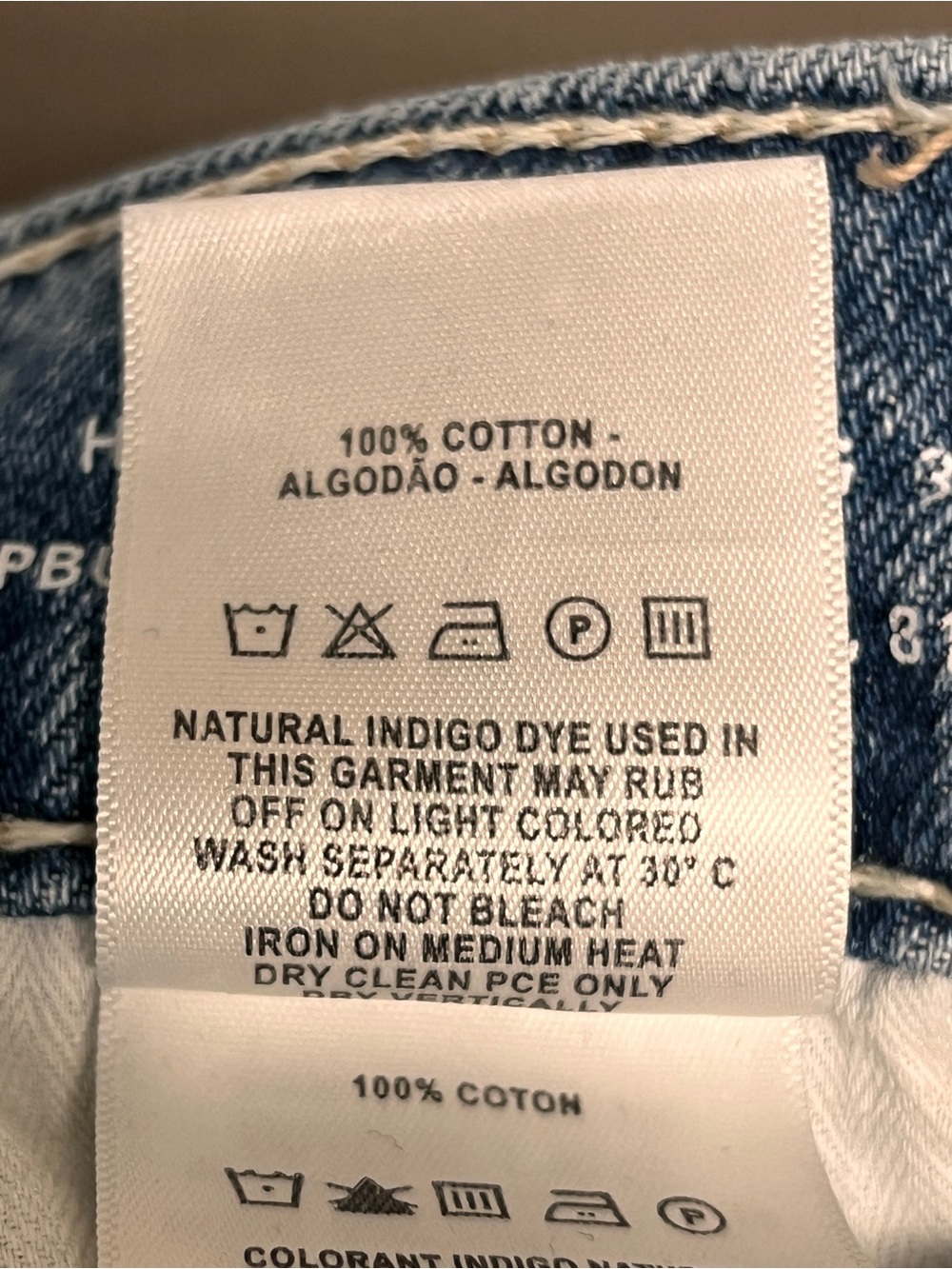 DL 1961 Ripped High Waist Wide Leg Crop Jeans Light Blue Wash Size 31/12 - Picture 10 of 16
